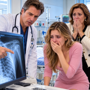 “Mamá, perdón, ya no voy a decir nada”, murmuró mi hija de tres años mientras lloraba de dolor en el hospital. Aquella frase me destrozó más que los moretones de su espalda. Cuando el médico amplió la radiografía, señaló una pieza metálica y dijo: “Llamen a la policía inmediatamente”. Mi suegra quiso sacarnos de allí, pero yo permanecí tranquila y saqué una grabación que podía convertir sus propias palabras en la peor prueba contra ella.